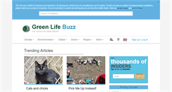 Desktop Screenshot of greenlifebuzz.com