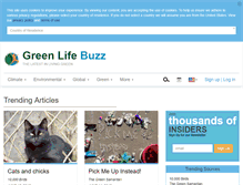 Tablet Screenshot of greenlifebuzz.com